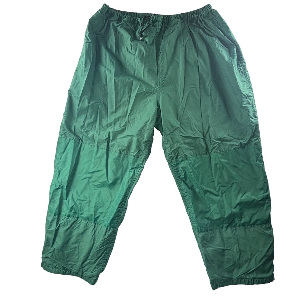 Cabelas Gore-Tex Rain Pants Mens‎ XXL Green Nylon Waterproof Shell Trousers